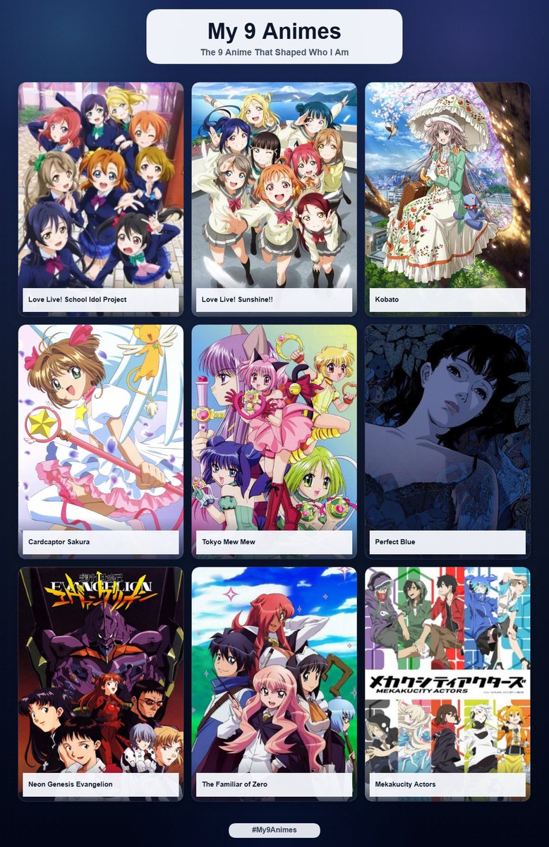 AnniePrincessu's tweet photo. 9 ANIMES QUE ME HACEN ANI PRINCESSU 🥹❤️
Yo se que no es un anime pero lo que mas me hace Annie es vocaloid, solo para que sepan 😅 https://t.co/4mDu6Sa6FN