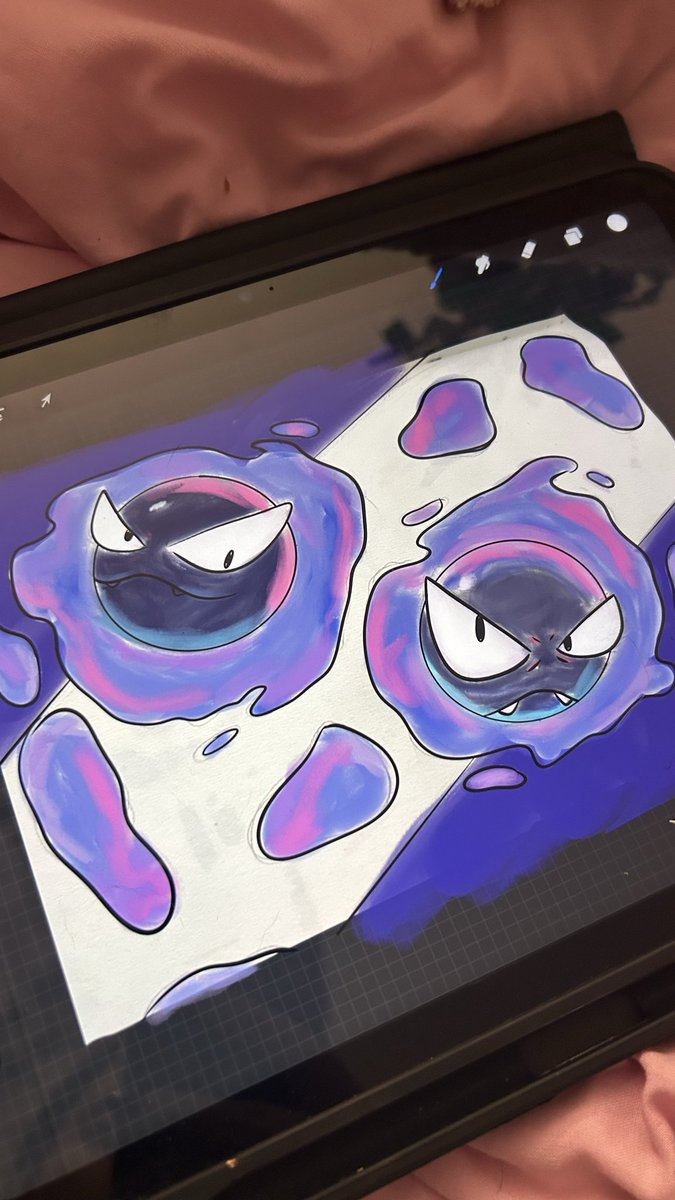 L0wy_'s tweet photo. J’ai plus de feutres donc j’ai fait sur la tablette en attendant :( https://t.co/BkjFyQrcvT