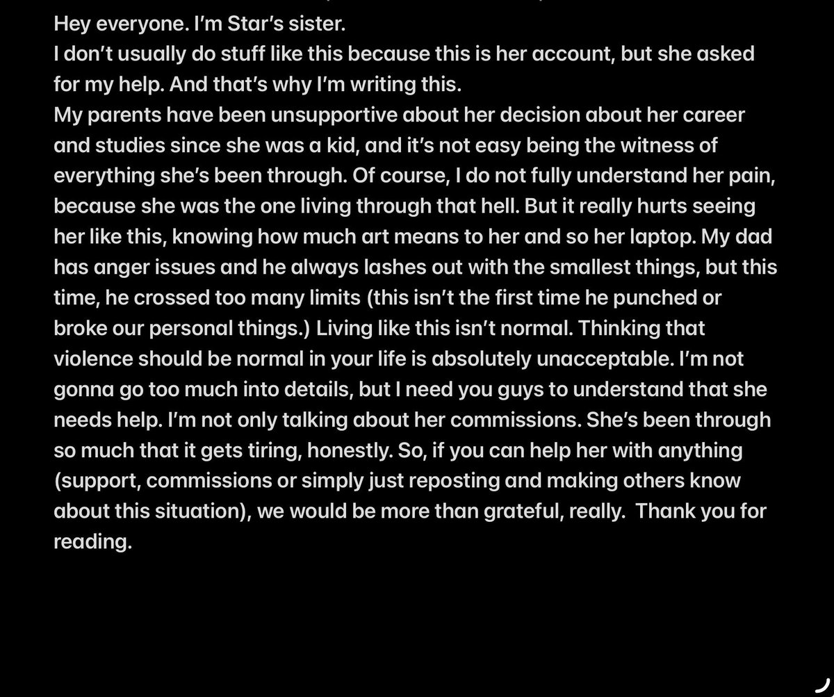 STAR41E's tweet photo. Star’s sister here, please read and thank you everyone who helps her and supports her but, she needs help. https://t.co/vgezC5QoT3