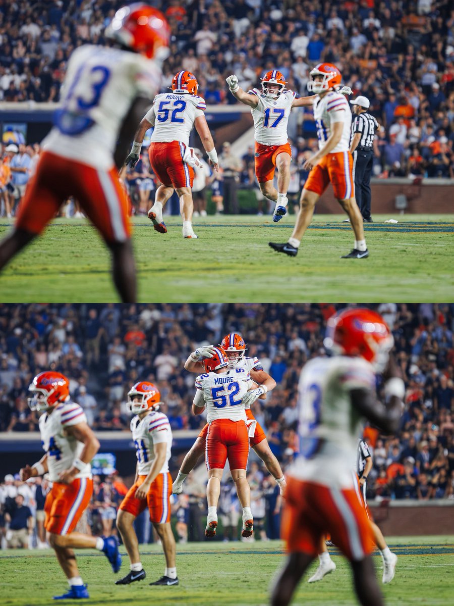 GatorsFB's tweet photo. S/o the fellas up front 🧱 https://t.co/KYO2acBM5j