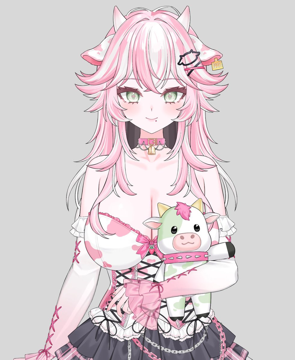 PinkMoo_Boba's tweet photo. Vtuber vs. IRL 

…you’ve been such a good boy for the milk goddess 👅💦 https://t.co/5zOqjbn8O4