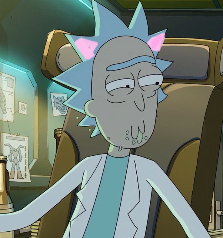 bringthe_p4in's tweet photo. What if 2 of ricks hair spikes were actually cat ears #thinkaboutthat https://t.co/4x9g3IITJB