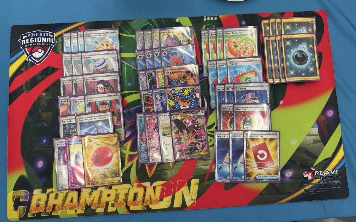 PokeRajveer's tweet photo. Top 64 Baltimore! 
(10-3-1)
List was mid, genuinely mid. Had fun though! 

+120 for worlds https://t.co/39Ei3ZtwN0