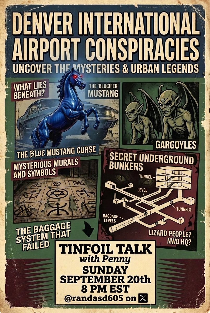 randasd605's tweet photo. Happening TONIGHT see you all there #tinfoil #denverairport https://t.co/TOsW6JX9FE
