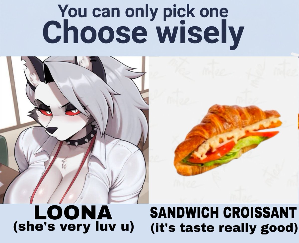 Foxeboy_Fozzy's tweet photo. Just only pick one so CHOOSE WISELY!! 🐺

#HelluvaBoss‌ #Loona_helluvaboss #vivziepop #hellhound #memes https://t.co/IMcw8KzauI