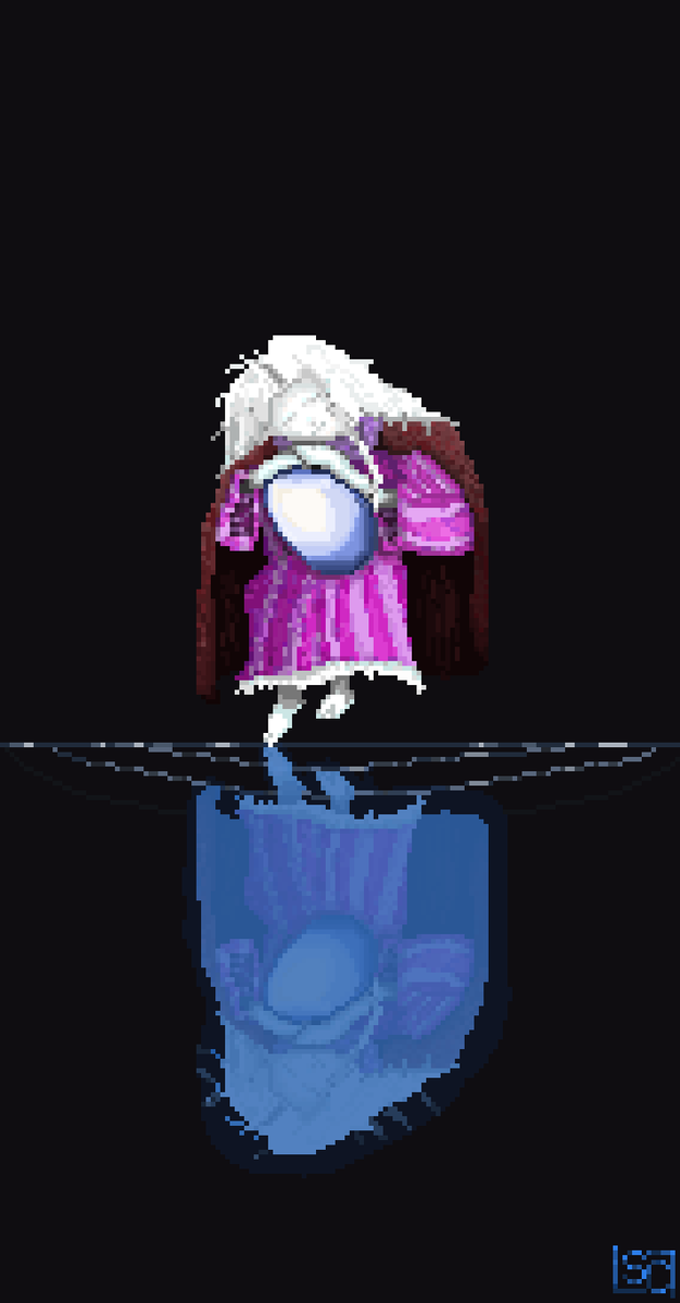 ScottPixels's tweet photo. Angel's Egg (holding her egg like Filianore from Dark Souls III)

#pixelartㅤ https://t.co/Pe9fZjAVeg