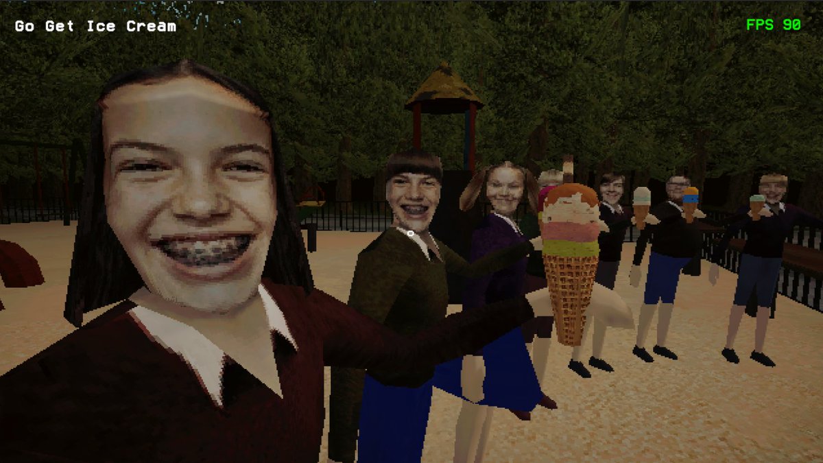 2FacedGames's tweet photo. What's wrong with these students?!

Game: One Last Cone
Steam page opening sooner than you think🍨

#horror #gamers #indiegame https://t.co/Z7SI4UxNx3