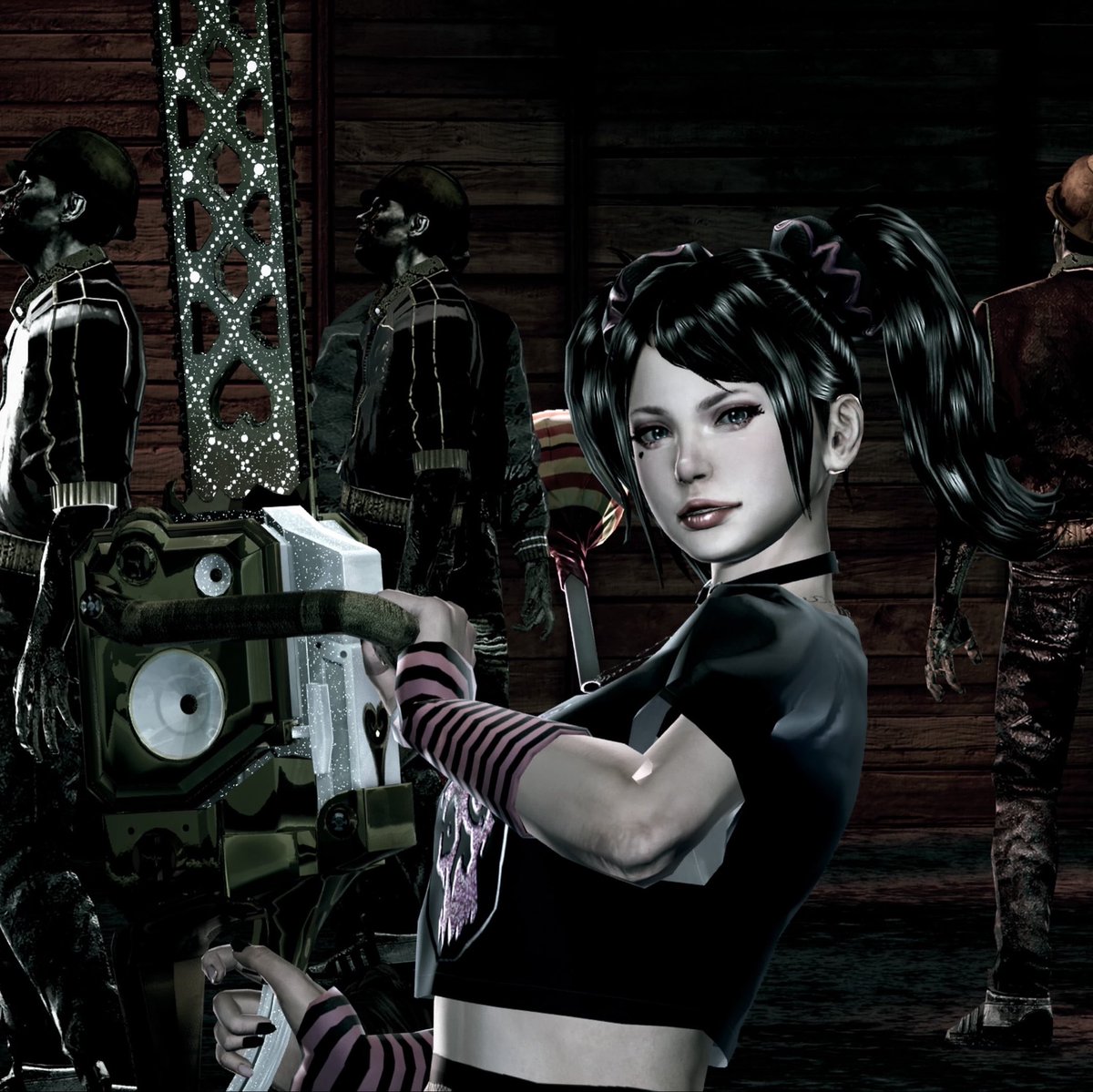 qvini's tweet photo. juliet’s best outfit in lollipop chainsaw btw https://t.co/nDLJmxUhDY