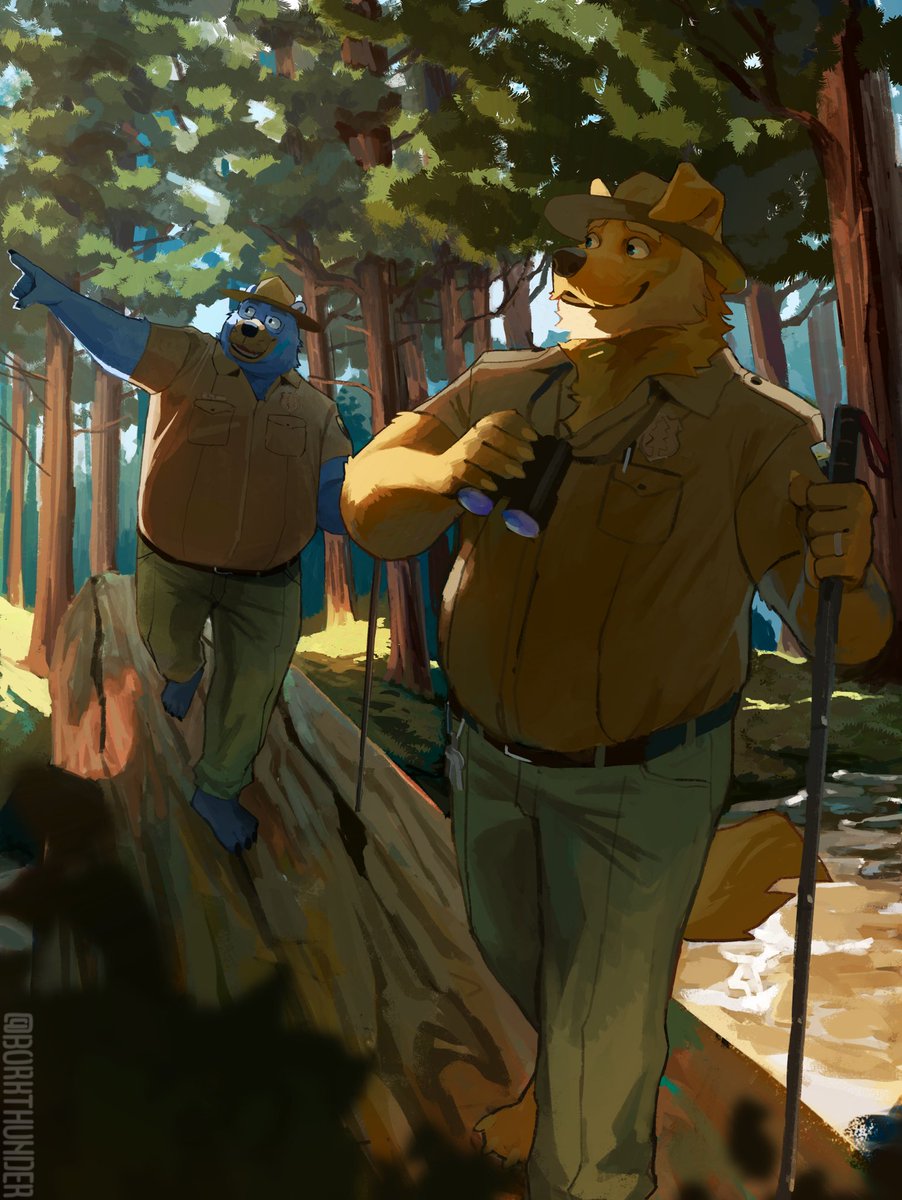BorkThunder's tweet photo. Park rangers https://t.co/tKLcBJzqhf