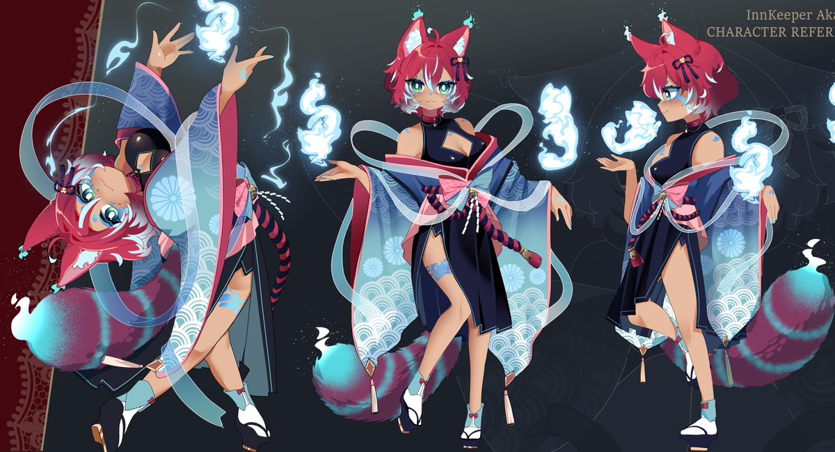 akaifuwa's tweet photo. Introducing AkaiFuwa Spirit guardian! 

Final design art and model by @MiyamiVT but I couldn't have done it without help from @PandawaVT and @ruziipng on initial designs https://t.co/QvTGNSUgF3