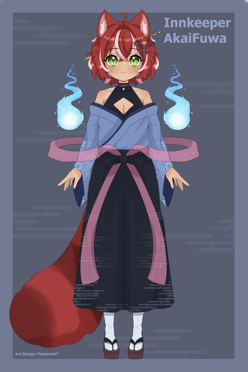 akaifuwa's tweet photo. Introducing AkaiFuwa Spirit guardian! 

Final design art and model by @MiyamiVT but I couldn't have done it without help from @PandawaVT and @ruziipng on initial designs https://t.co/QvTGNSUgF3