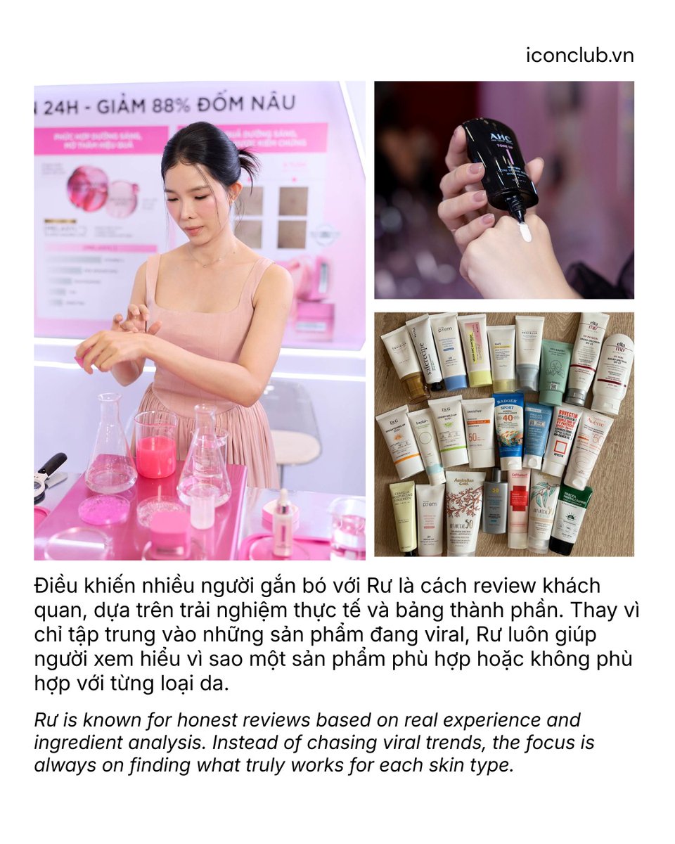 Fultonbugerott's tweet photo. Not every creator rises through trends. Góc của Rư has earned lasting trust through years of honest reviews, accessible skincare knowledge, and a science-backed approach across YouTube and TikTok. What keeps Rư relevant in beauty? Discover the https://t.co/YCM0t27LZf
