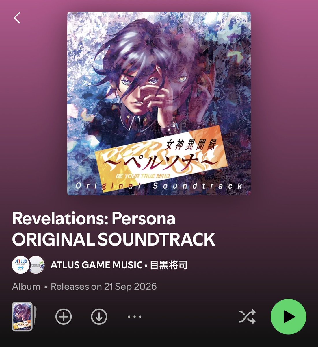 ScrambledFaz's tweet photo. Persona 1 PS1 OST available now on streaming services

https://t.co/l4cF2fzgTm https://t.co/qcAXhD8yv5