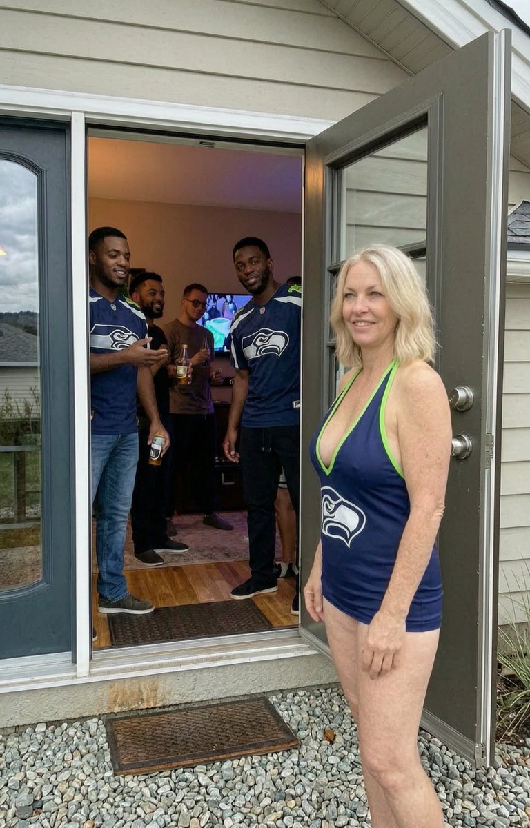 UberSlutty's tweet photo. #GoHawks heading over to the neighbors for a #Seahawks viewing party... hoping for a #Seattle win along with my own win... more pictures to come... 🍆🍑🍆🌊😋😍 https://t.co/WRJOQApUku