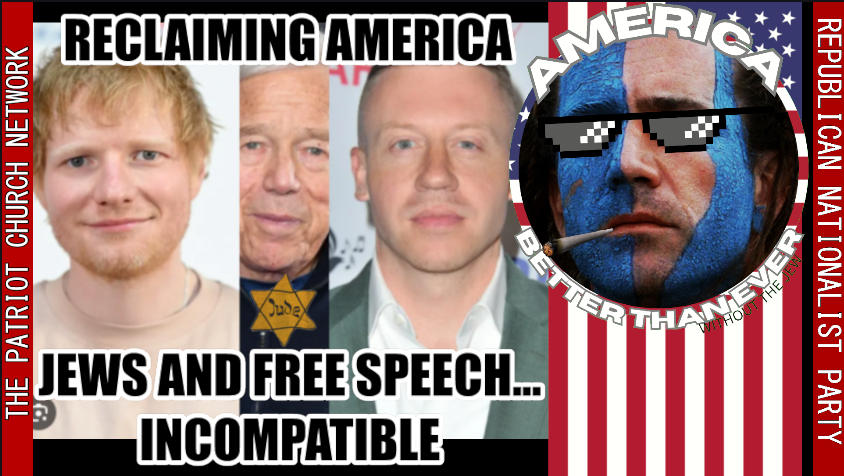 BigSeparation's tweet photo. JEWS AND FREE SPEECH... INCOMPATIBLE / AMERICA BETTER THAN EVER WTJ. SUNDAY LIVE RANT.
https://t.co/XBr3d8pa4C https://t.co/TALWDMoulz