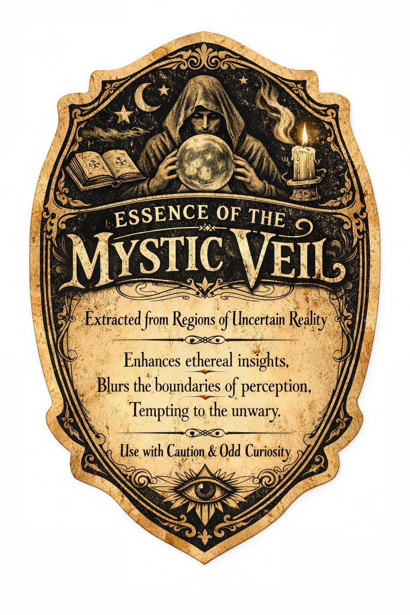 ElsewhereArch's tweet photo. A bottle label of uncertain origin

#FantasyArt #WorldBuilding #TheElsewhereArchive #FantasyLore #Ephemera https://t.co/YYUSxglBwv