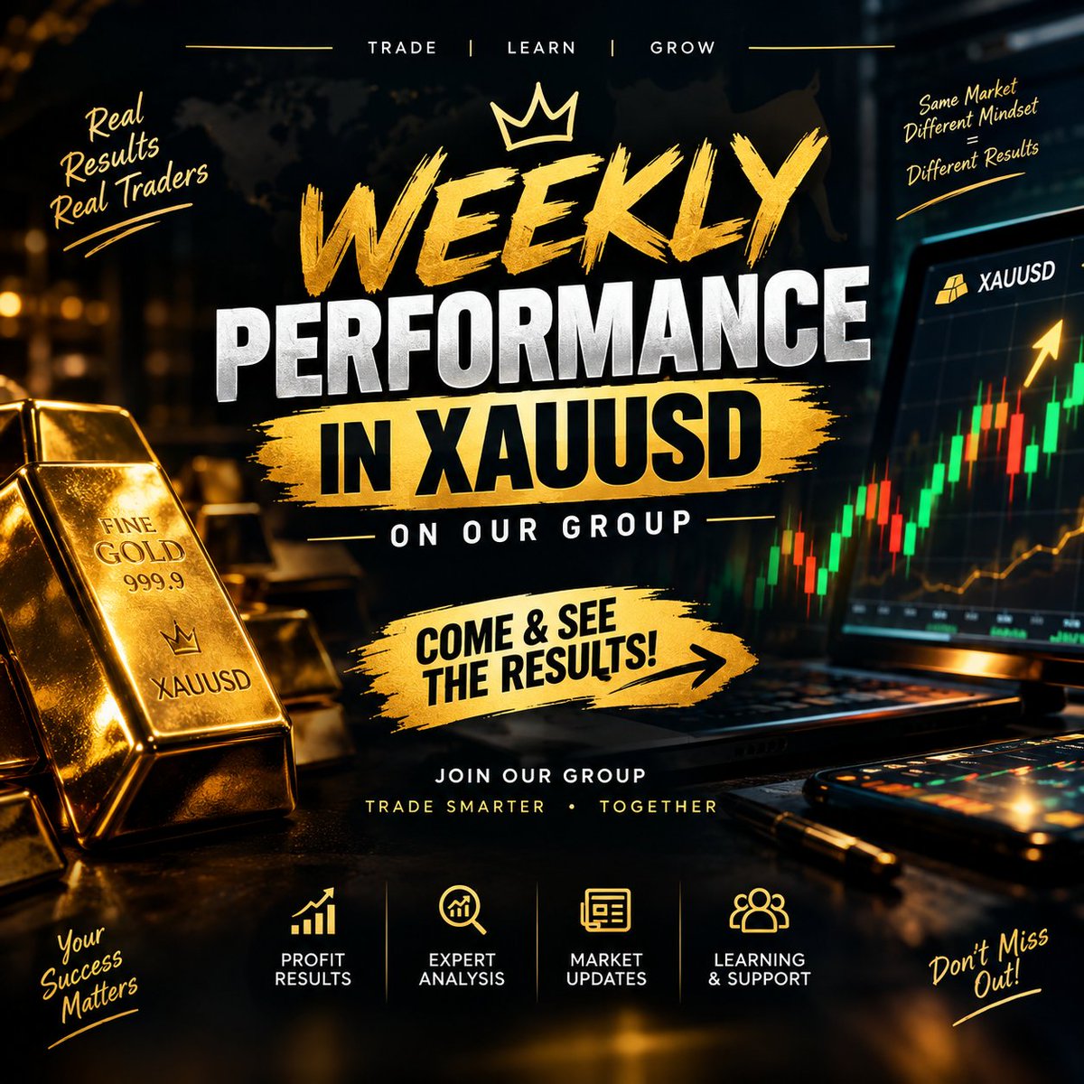 Peter_Fx48's tweet photo. 🔥 WEEKLY GOLD PERFORMANCE
+6,560 Pips recorded on XAUUSD this week. 📈
Another week wrapped up with solid results. Stay ready for the next setups.
👉 https://t.co/EHdBlhkpXb
#XAUUSD #GoldTrading #Forex #Pips #TradingResults https://t.co/i2YaY2oUnX