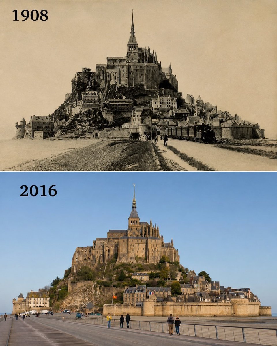EnigmaAbyss's tweet photo. These images offer a captivating glimpse into France’s past and present.

THEN vs NOW https://t.co/PQmagZxO8F