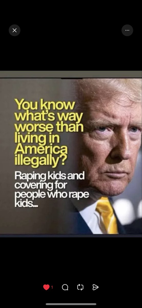 MDP169169's tweet photo. @realDonaldTrump DEMONIC PEDOPHILE https://t.co/jAeBVSXHu3