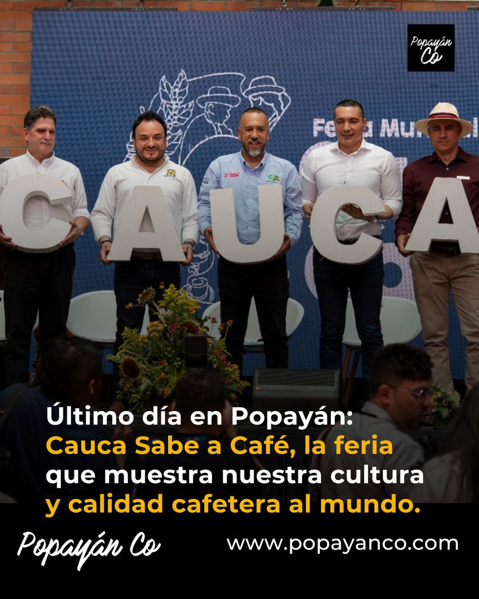 PopayanCO's tweet photo. Hoy cierra Cauca Sabe a Café en Popayán: VI Feria Mundial del Café, 118 expositores y la 15.ª subasta El Mejor Café del Cauca. Sede: Comité de Cafeteros. Nota con contexto y por qué importa.
#CaucaSabeACafé #Popayán #CaféDelCauca #FeriaMundialDelCafé #Cauca https://t.co/HG9jsSAvgX
