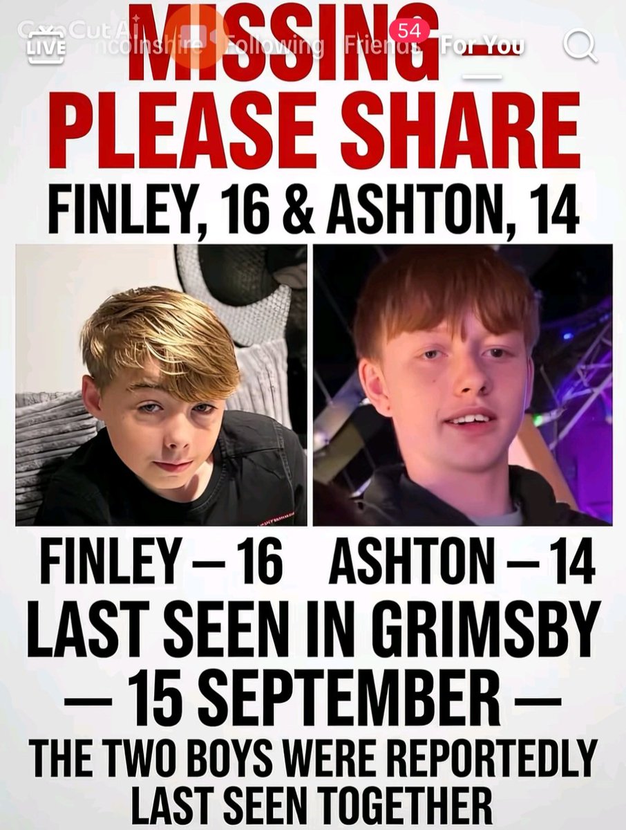 jomickane's tweet photo. These 2 were reported seperately but they were last seen together in Grimsby. Why does it take so long for these appeals to be made, theyve been missing since the 15th 
@ActivePatriotUK https://t.co/nb7zCMfImF