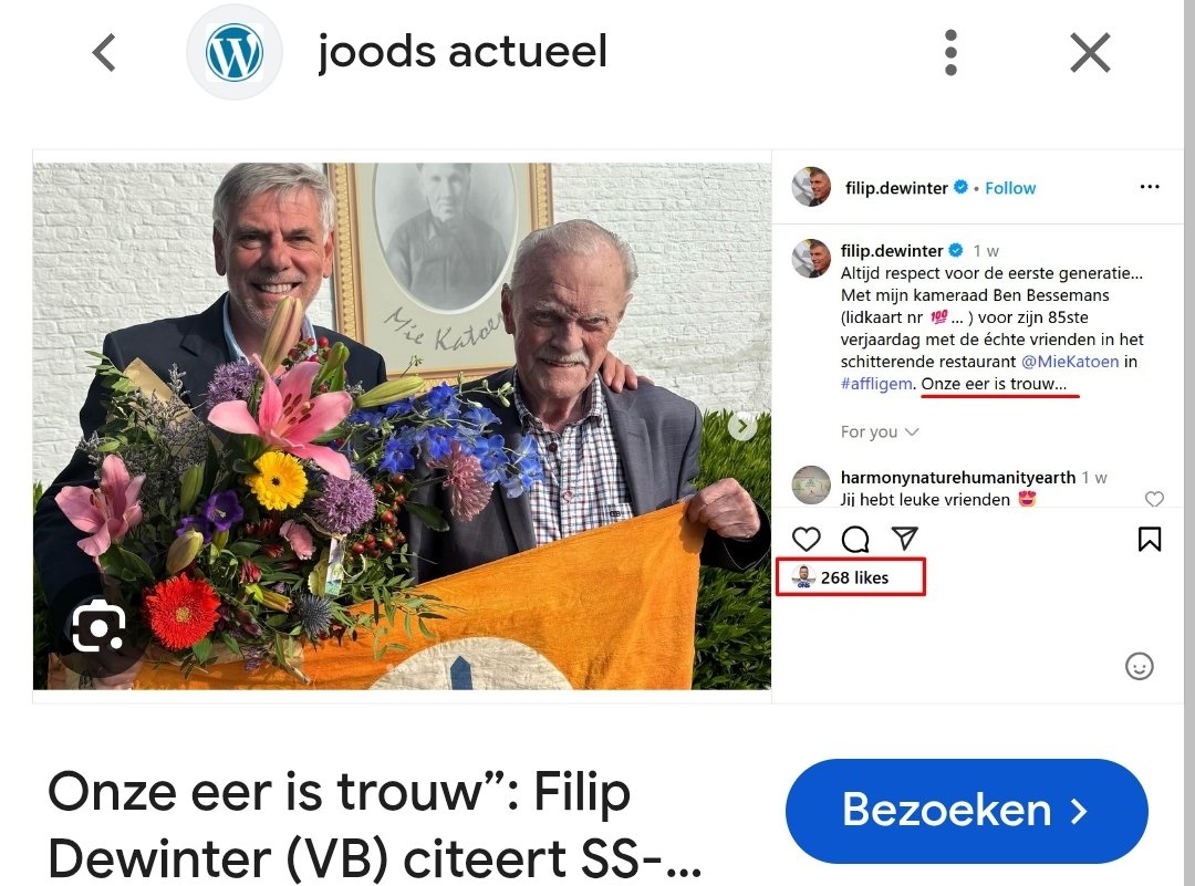 Bertee52's tweet photo. @BermannSofie @tomvangrieken @Barbara_Pas U maakt zich druk over het cordon en noemt het ondemocratisch. Ik lees toevallig dat u Joods bent. Weet u dat er binnen VB en extreemrechtse kringen in België en Nederland ook antisemitisme voorkomt? Filip poseerde lachend met een Verdinaso-vlag. En dan gaat u mij de les spellen? https://t.co/1DNDJ9y8ap