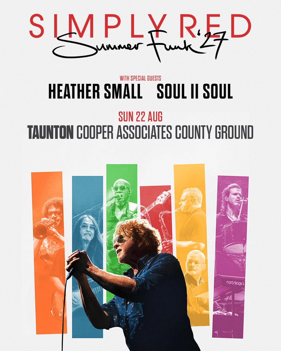 Somerset_Sounds's tweet photo. Final chance to get early access! 🎶

Sign up now and you will have first priority to Somerset Sounds tickets when the pre-sale opens on Tuesday!

➡️➡️ https://t.co/aehhqrxLTR

#SomersetSounds https://t.co/iXmWETQbmP