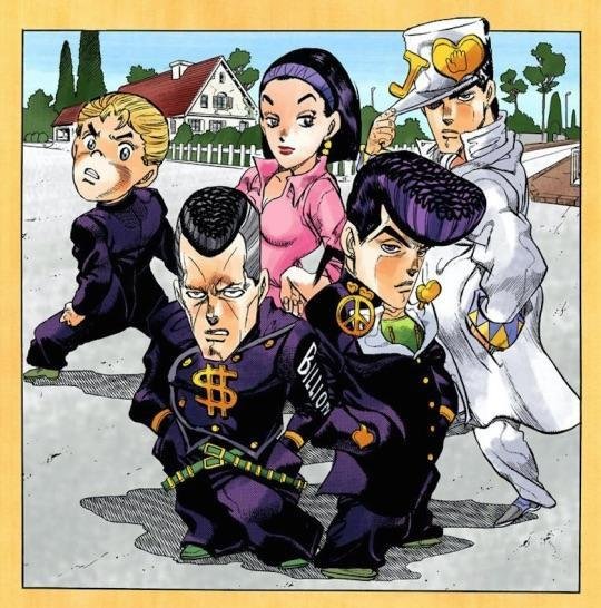EMPORIOSMOM's tweet photo. I'd pay actual money to see Araki do chibis of the other part brah. https://t.co/xMTYXcidAw