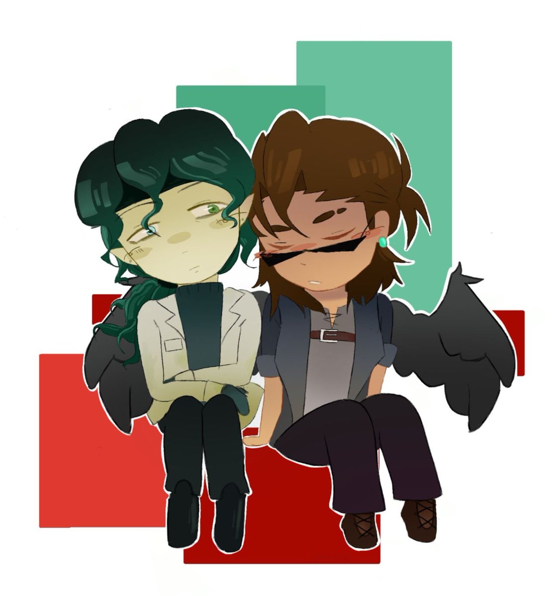 mfiworMay's tweet photo. Some #sciencemonkey chibis cus WHY NOT  ��‍♀️

(I FORGOT THE HORNS 😔) https://t.co/Eu3ll28lra