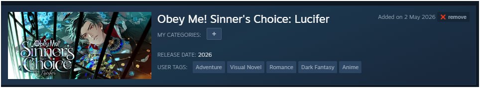 TachStar_'s tweet photo. So excited! I'm so looking forward to play <3
#ObeyMeSCWishlist https://t.co/a7xXOJbQQj