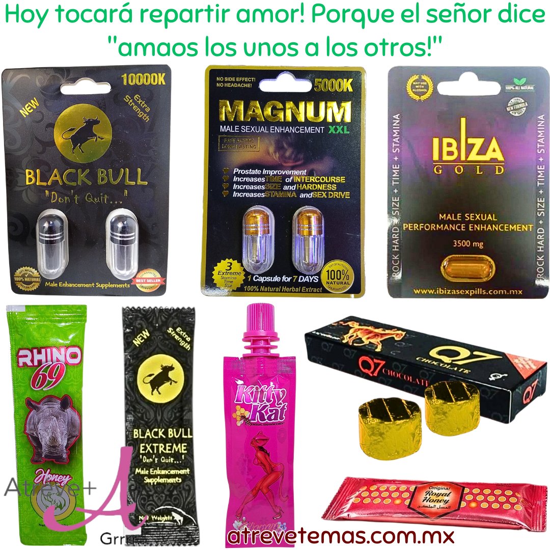 AtreveteMasMX's tweet photo. Que sea un día de intercambio de rica energía ⚡ 😍 ven por tu #royalhoneyvip #ibizagold #blackbullhoney #rhinohoney #kittykathoney y más disponibles en tienda física 🏩 en línea 💻 https://t.co/YqUrBc8VF9 📲 y whatsapp 5536622587 📱 pide ya❣️ https://t.co/ojdOdbThAh