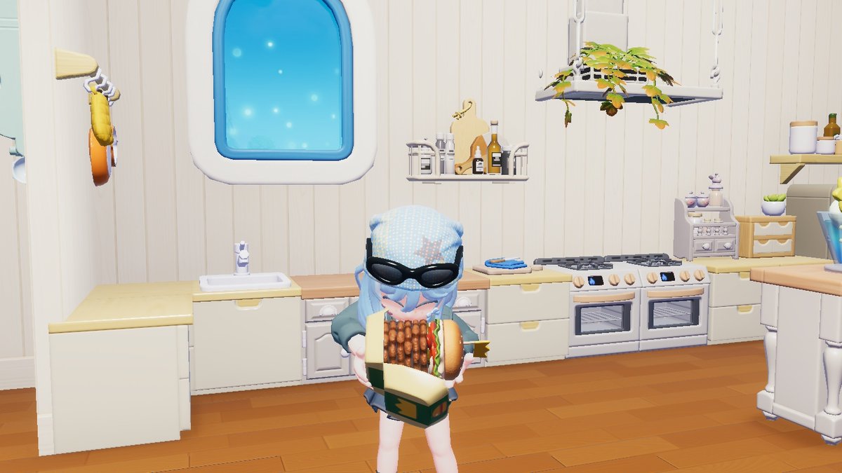 LunarNook's tweet photo. 3 new recipes with 2 new ingredients unlocked in the burger event! They even get a uniform and a burger stand for purchase!

PS. this seven patties burger is no joke hahaa

#heartopiagame #ハートピア #heartopia https://t.co/kgzglHRm6R