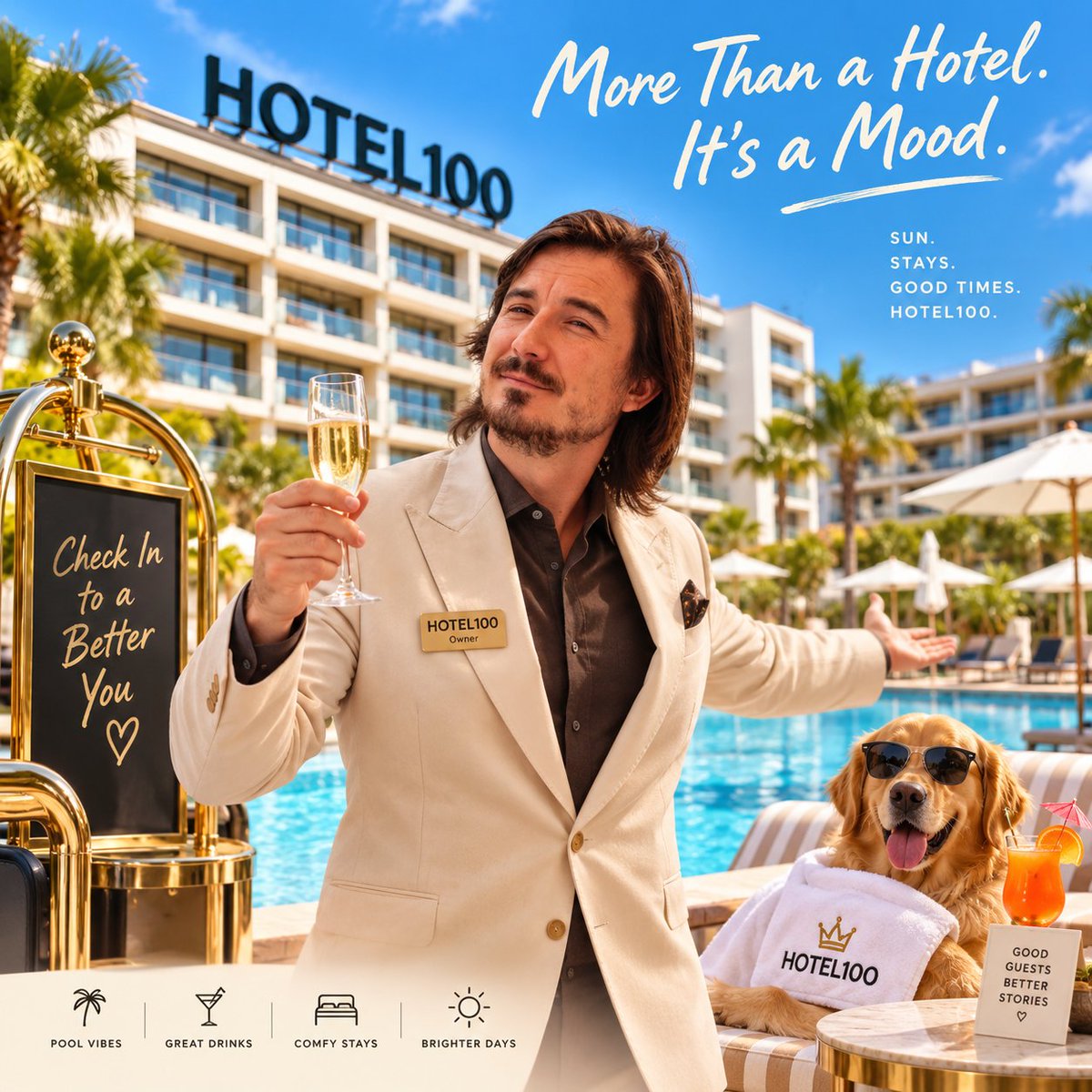 Hotel100dotfun's tweet photo. If Vlad built a hotel, it probably wouldn’t charge you to stay.

It would pay you.

Welcome to HOTEL100 🏨

Top 100 $HOTEL holders get a room.

And if you want to Check In, you can lock part of your $HOTEL for 1 hour.

While checked in, that locked amount gets 1.5x Room Service reward weight.

So:

hold $HOTEL → get a room
check in → lock for 1 hour
checked-in amount → earns at 1.5x weight
hour ends → tokens unlock
Room Service → claim whenever you want

Basically a hotel where the guests get paid for staying.

Very Vlad.