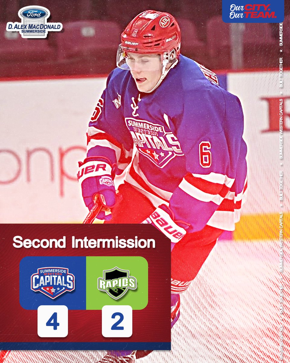 SsideCapitals's tweet photo. The score after forty minutes in Grand Falls.

Season-firsts for Matthew Ferdinand and Isaac Taweel extended our lead to four, but the Rapids later cut the deficit in half with two quick goals.

Summerside leads the shots 29-18.

Big period coming up!

#OurCityOurTeam https://t.co/HppB7dwTb1
