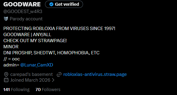 GOODEST_w4R3's tweet photo. //OK NOW FOR REAL THANK YOU GUYS FOR 70 FOLLOWERS IVE NEVER BEEN MORE HAPPY THAN THIS WEEKEND HAHA I LOVE IT HERE ON PARODYTWT WITH YOU ALL!!! PLS GO CHECK OUT AND INTERACT WITH MY FRIENDS PARODY ACCOUNTS @angelicteapot6 @PWNED_THEIMPACT AND ALSO SEND GIMMICKS PLS!!! https://t.co/a2mhFcUilf