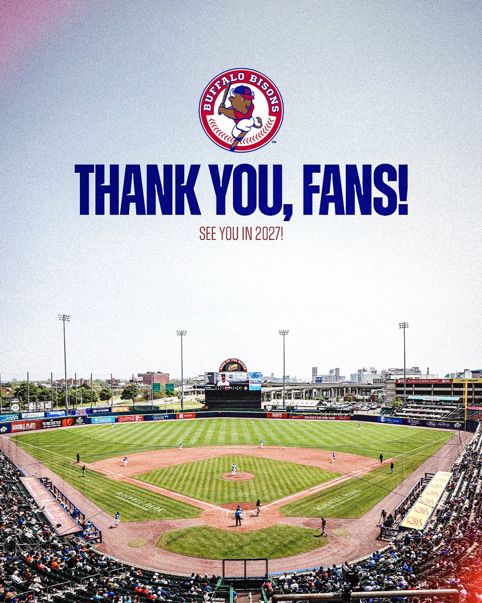 BuffaloBisons's tweet photo. Simply the best.  

Thank you, Bisons fans 🫶 https://t.co/bwalV1YmM4