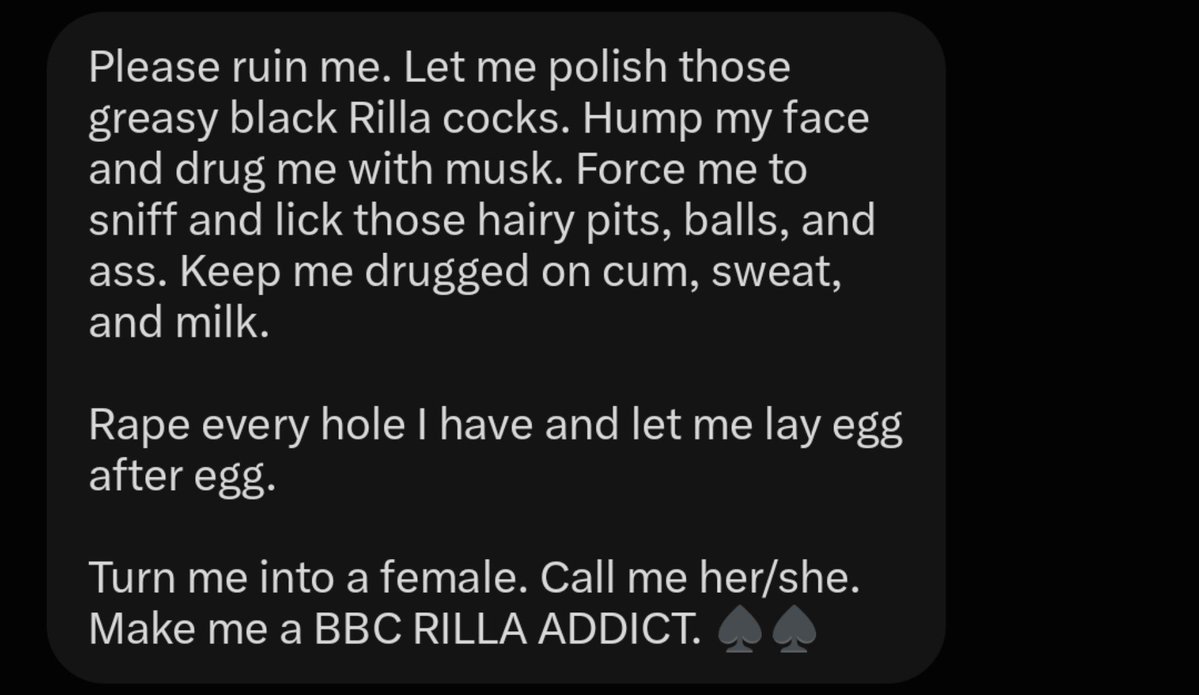G00NRILL4's tweet photo. 🦍‼️: Look at this fucking F*g @DenofLust , he's so fucking desperate for big pokedick. Lok how fast he submitted to me, this is an evidence of polemusk making its thing. https://t.co/yfTgaVrxUX
