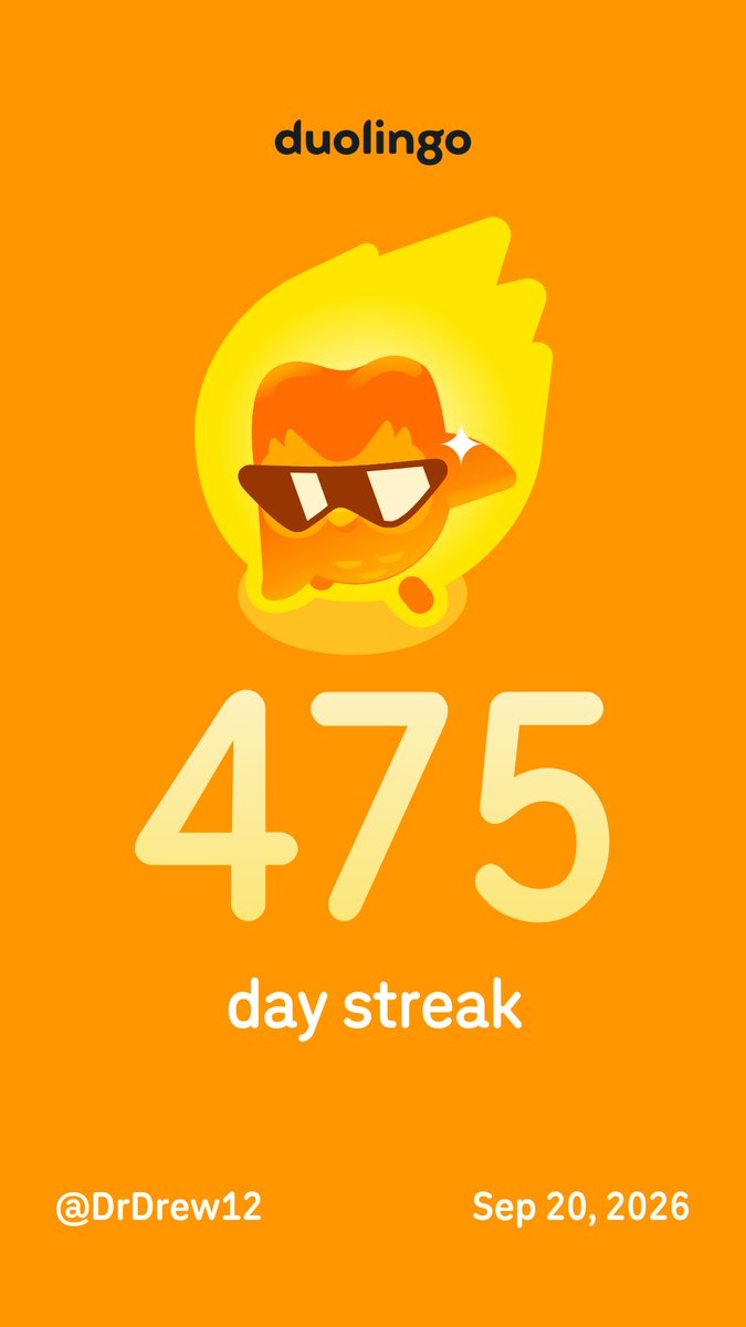 drdrew40's tweet photo. Learn a language with me for free! Duolingo is fun, and proven to work. Here’s my invite link: https://t.co/OwwH8I0H8P https://t.co/ibCy6K6m0R