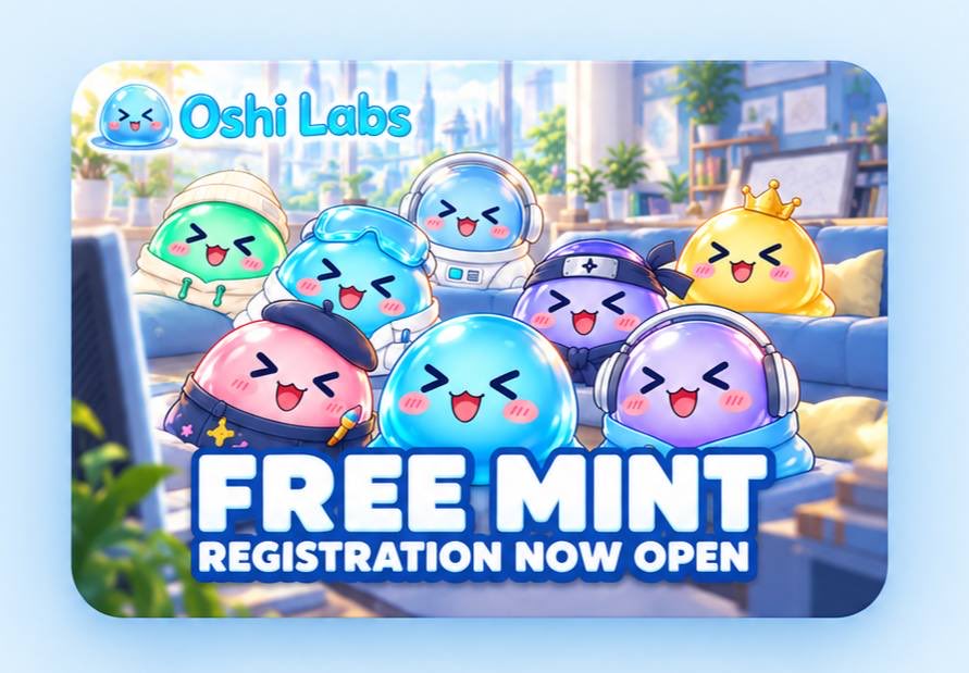 Nafis_4v's tweet photo. Oshi Labs Free Mint Application Open 😱

@oshilabs is an animation studio that has opened its early free mint application

🔗Join Link: 
https://t.co/XHZNEAoYWT
→ Singup your X
→ Complete All Task
→ Submit Solona Address
→ Done

Oshi Genesis Nft Holder Token Airdrop Confirm 👀 

Don't fade early❤ Drop Your Link 👇