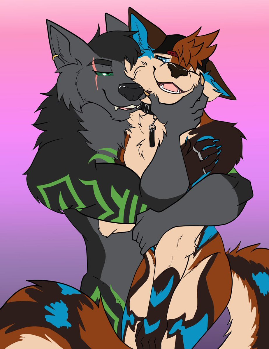 RowanLycaida93's tweet photo. This coyote is mine heheh, look at that cute face my yote makes when I hold him like this~
Featuring my love @RidgeDaYote 🐺💚💞💙🐺
A big thank you to the artist: https://t.co/uhalqO0dmG https://t.co/p4aCW6LLwX