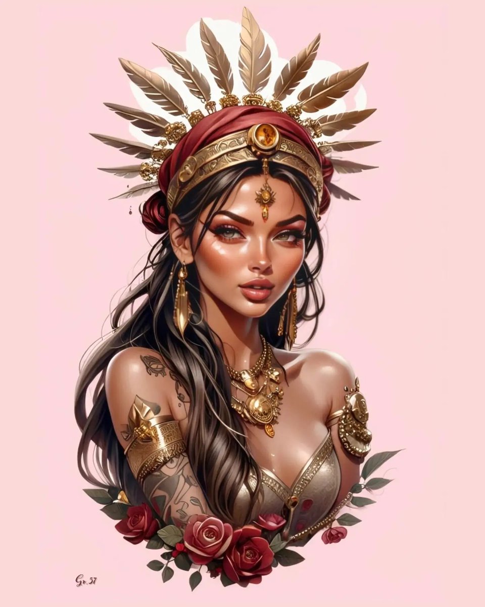 free_man_575's tweet photo. #art_paintings #portrait_paintings #pink_background #beautiful_model #beautiful_women #beauty_eyes #brown_eyes #brown_hair #sexy_woman #headdress #jewelry #Gr_57 🎱 https://t.co/cmZIOWCCF4