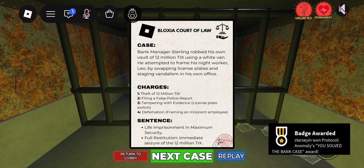caffeswan's tweet photo. #BelswaraDiRoblox jujur gak tau gimana caranya tapi #menang 

KAYAK MENURUT AKU buktinya belum 100% valid, tapi bener pas nebak 😭😭😭 https://t.co/8CaqaQoGFx