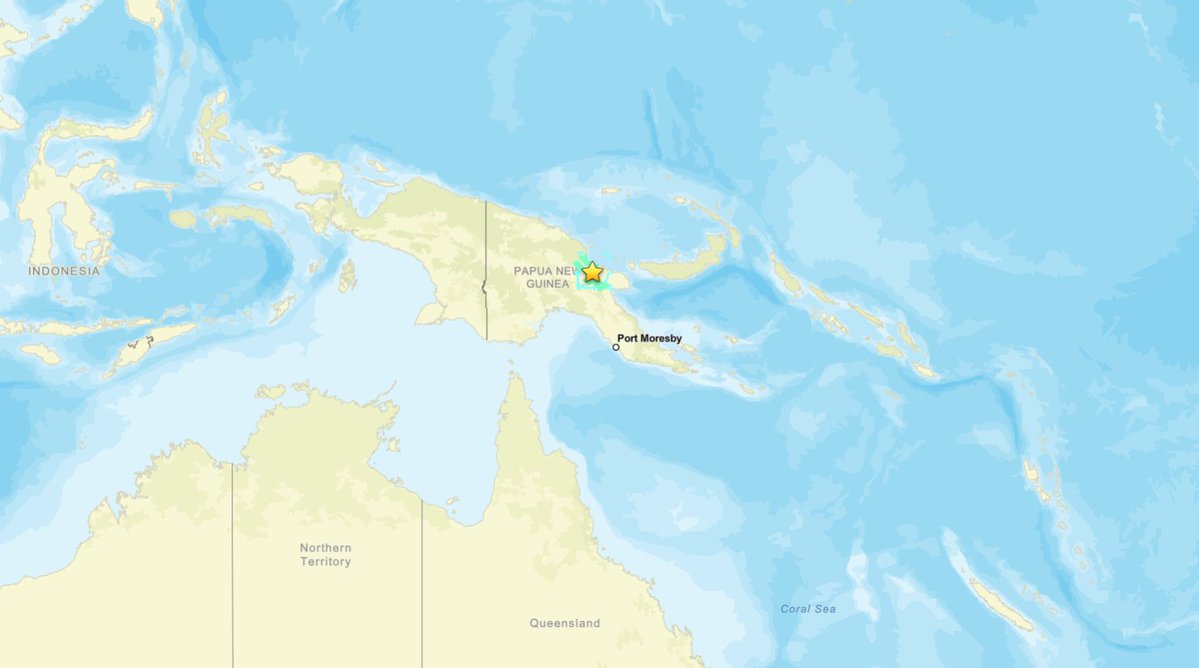 mercenarygeo's tweet photo. M6.4 #earthquake 49 km NNE of Kainantu, Papua New Guinea https://t.co/Bh676WcRdy https://t.co/QqOuuAgyO1