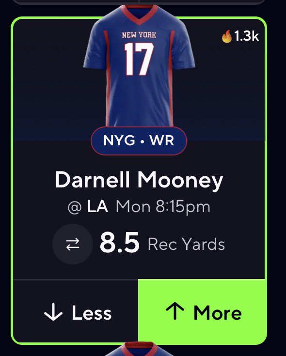 cookedthebookz's tweet photo. MONDAY NIGHT MOONEY💰💰💰

HAVING JUST TWO RECEPTIONS LAST GAME AND HITTING THE LINE TWICE HAVING 10 AND 18 ONE FIRST DOWN AS A SLOT WIDE RECEIVER THIS SHOULD BE CAKE 

LETS CASH TMR https://t.co/ow1QRiCrOa