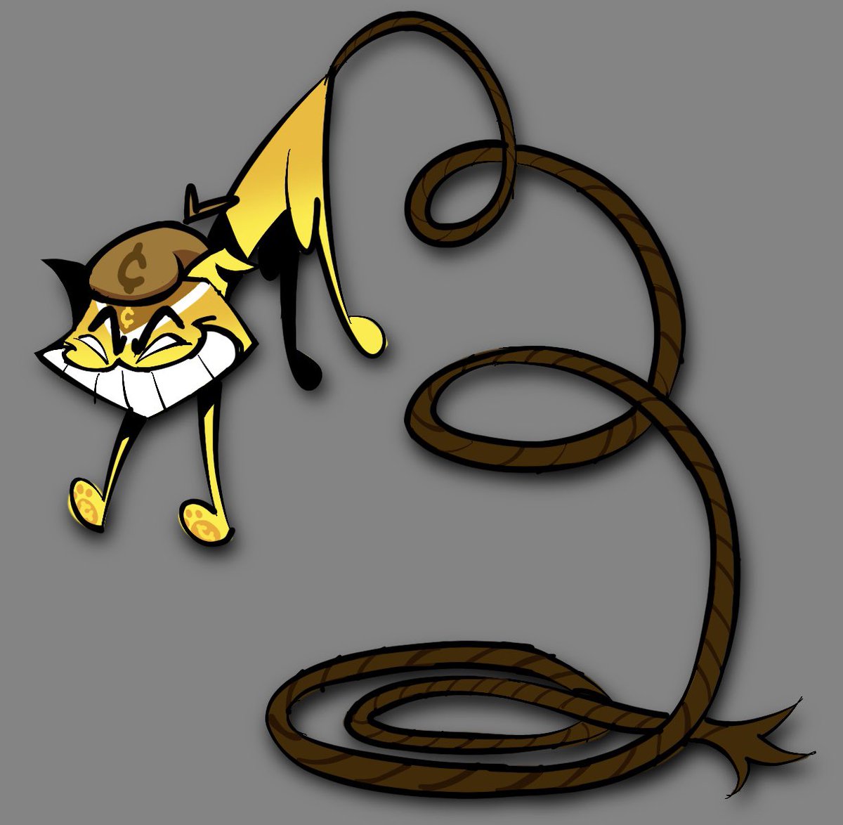 WeaksauceT_T's tweet photo. FINALLY, finished the desert cats &amp; I can finally show my personal HC for Gein that I’ve been dying to talk about. 
Their hook kinda functions like those pulley system prosthetic arms but like a grappling hook. I just kinda thought it’d be cool as heck https://t.co/4yGSBflcXI