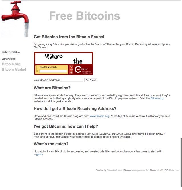 DocumentingBTC's tweet photo. This website in June of 2010 gave away five bitcoin at a time for free. Yes, completely for free.

The developer stocked it with 1,100 bitcoin and the initial limit was five bitcoin per IP address. They wanted the website to be simple way to learn about bitcoin. 

One visitor collected five bitcoin, felt bad, and donated fifty. Another used Tor to collect fifty in minutes, then returned them and explained how he had done it. 

Two days after opening, the faucet held 1,570 bitcoin. People were donating faster than it was giving the coins away. 

There was a time in history when you couldn’t even give away bitcoins for free because people thought they had no value.