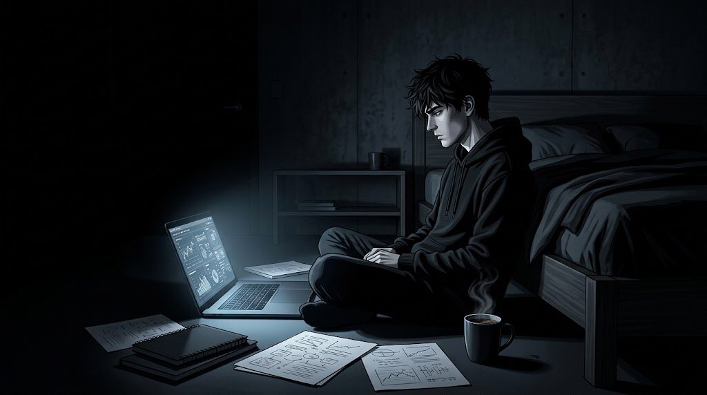 PennyBuilds_'s tweet photo. Me at 2 AM planning how to get my life together starting tomorrow.

(And mapping out the entire community growth infrastructure for 3 different tokens while I’m at it). 🌑📋 https://t.co/cZ9uwvqoIk