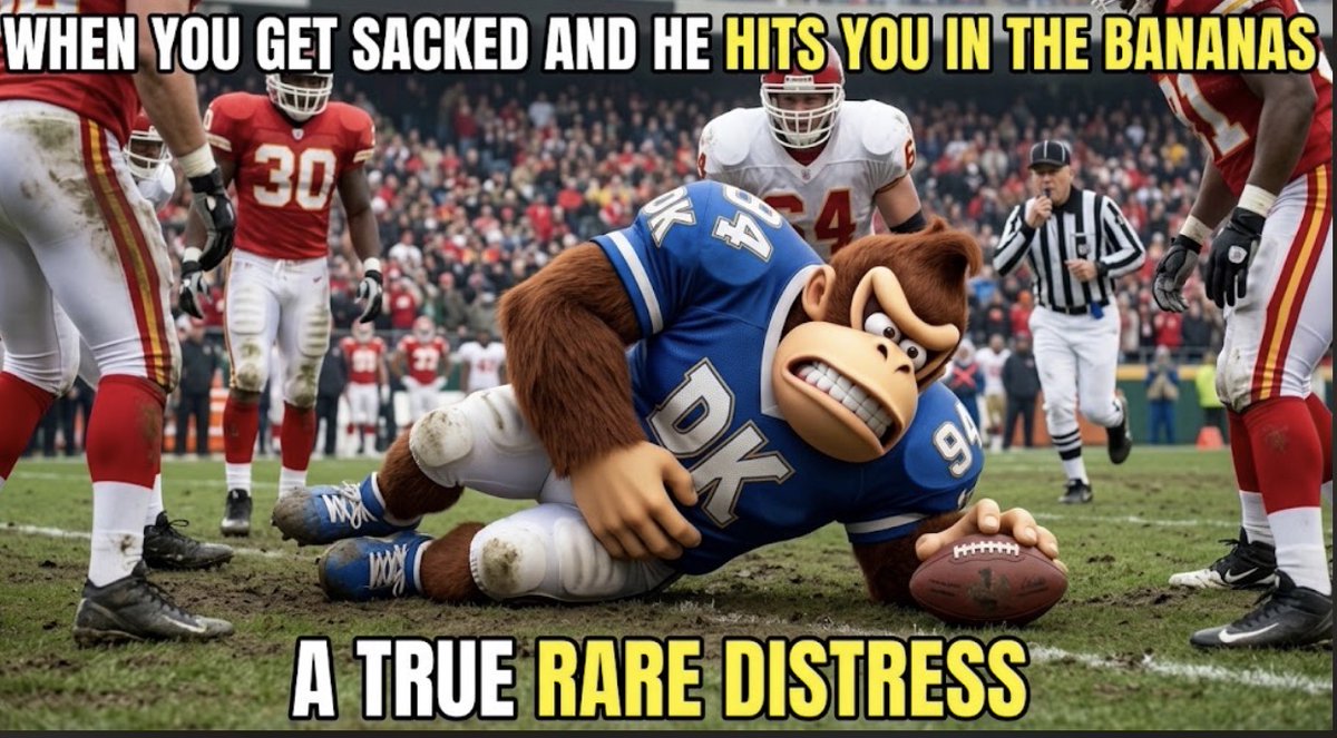 DonkeyKongDFK's tweet photo. https://t.co/RtrjAem4aS

OOOOOUUFF...

Right in the Bananas! https://t.co/7cR9HfqmbH