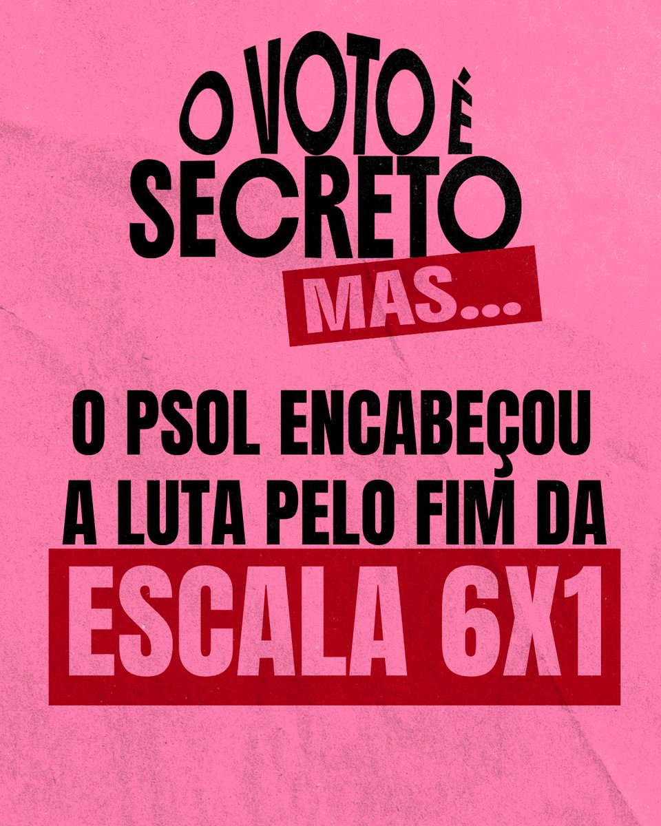 psol50df's tweet photo. O voto é secreto, mas…

Foi o PSOL que enfrentou, desde o início, o esquema envolvendo o Banco Master e o BRB, denunciou o orçamento secreto e encabeçou o fim da escala 6x1 no congresso. Vote 50, vote PSOL! https://t.co/gkZUEZBZHC