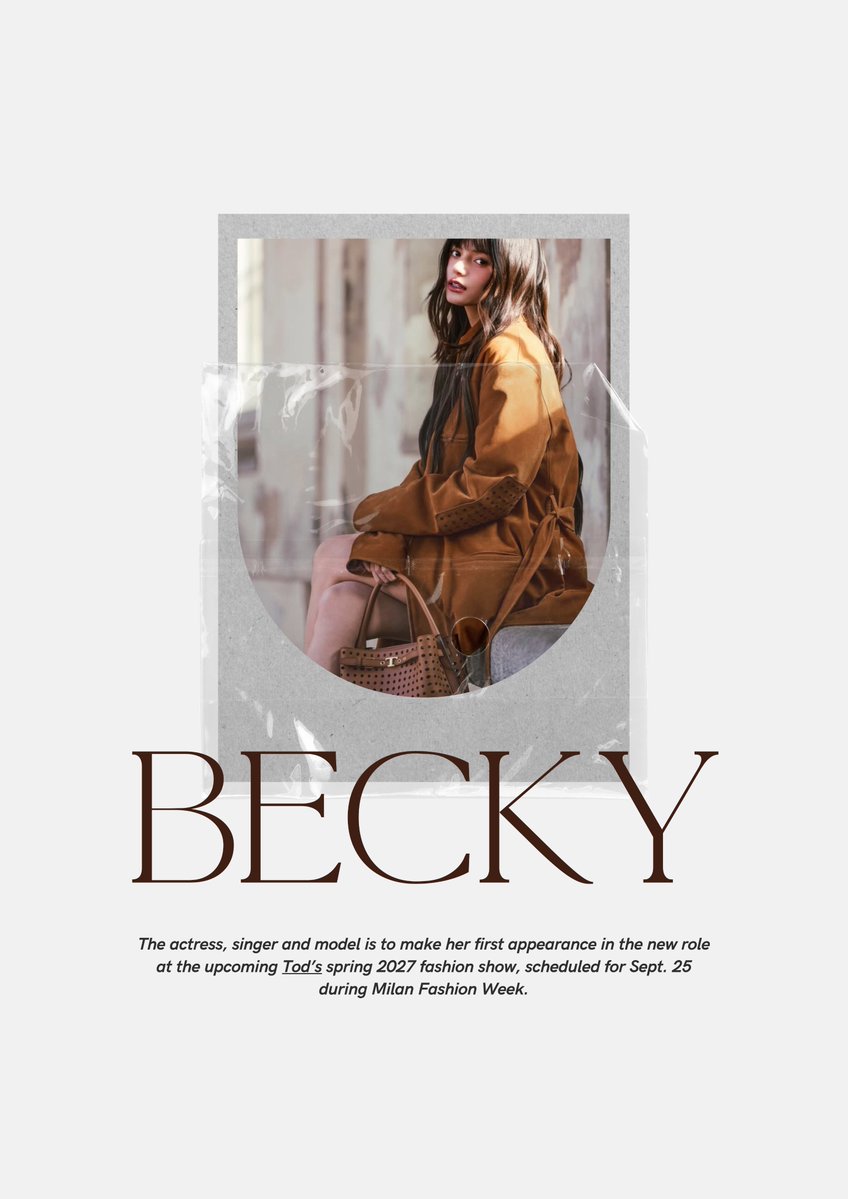 TrendForFB's tweet photo. อีกไม่กี่วันจะถึงเทศกาล MILAN Fashion Week แล้วนะคะ อยากเห็น Becky ยืนอยู่ในเวทีโลกอีกครั้ง กับ #Tods ในฐะนะ Brand Ambassador แล้วค่ะ 🥰🫶🏻🤍

#TodsxBecky
#beckysangels #BeckyArmstrong https://t.co/MuowmFvVPP